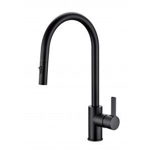 Otus Matte Black Pull-out Lead Free Sink Mixer